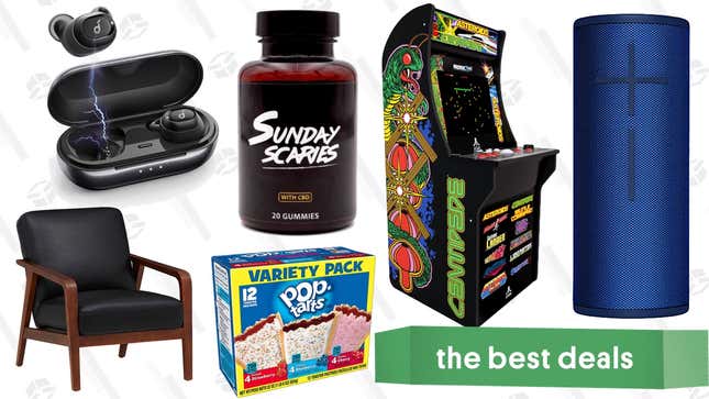 Image for article titled Saturday&#39;s Best Deals: Sunday Scaries, Arcade Cabinet, Trendy Furniture, Prime Pantry, and More