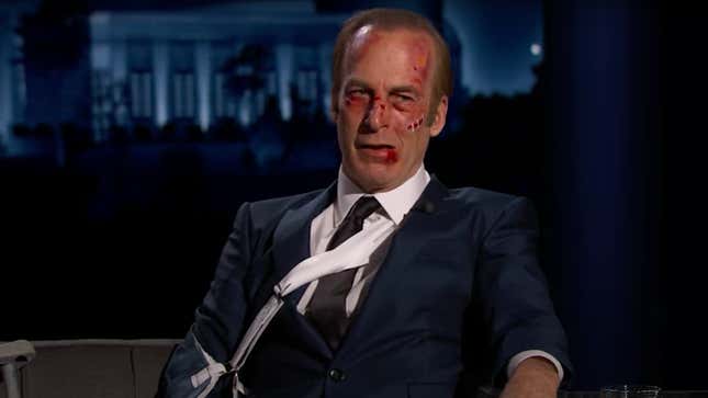 Bob Odenkirk shows off the price you pay for being a 58-year-old action ...