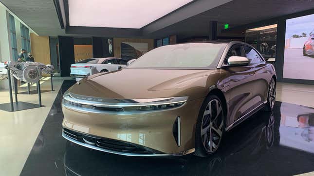 Image for article titled The 2021 Lucid Air Is Convincingly Ready For Action