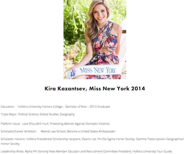 Image for article titled Miss America Was Kicked Out of Her Sorority for Abusive Hazing