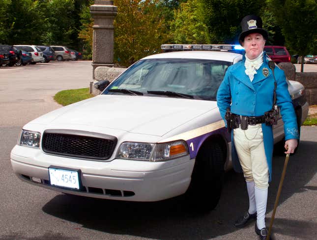 Image for article titled Police Department Deploys Fancyclothes Cop