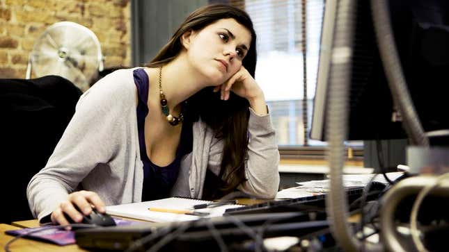 Image for article titled Report: Today The Day Woman Either Quits Job Or Goes Home And Watches 4 Hours Of Netflix