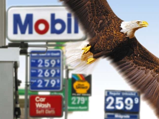 Image for article titled Oil Prices Soar Like Noble Eagle