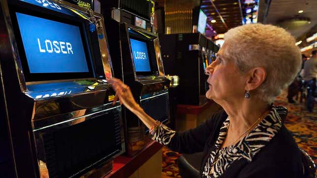 The Lose Your Dollar machine, which offers 0-100 odds of winning and no jackpot whatsoever, is said to be among the Bellagio’s most popular slots.