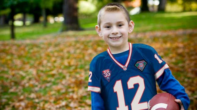 Image for article titled Diehard 8-Year-Old Buffalo Bills Fan Showing Early Signs Of Masochism