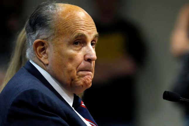 Image for article titled Rudy Giuliani Is Still Very Much Under Federal Investigation