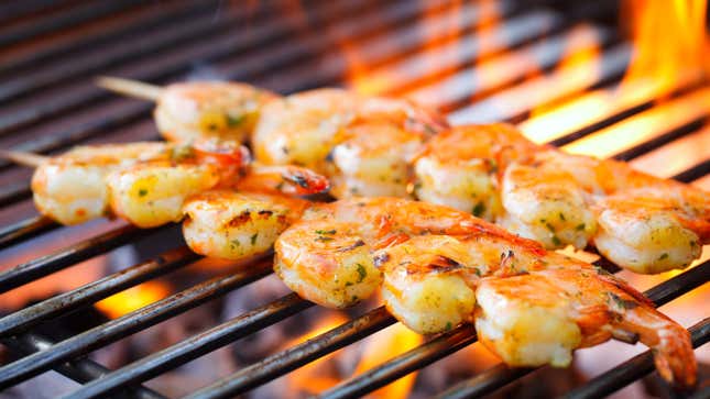 Image for article titled Brush Your Shrimp With a Little Mayo Before Grilling
