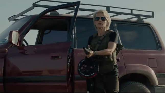 Image for article titled Sarah Connor&#39;s back in the first trailer for Terminator: Dark Fate