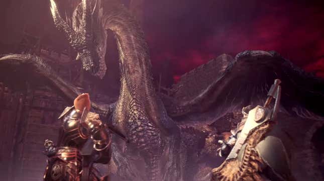 Image for article titled Monster Hunter: World&#39;s Final Update Adds Fatalis Boss Fight