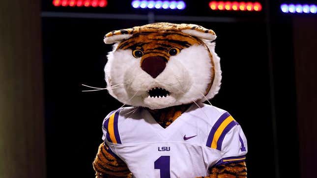 Image for article titled Patriots Draft Pat Patriot’s Successor With Third-Round Pick Of Sophomore LSU Mascot