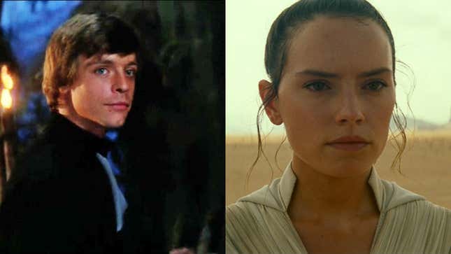 After their trilogies, Luke and Rey had similar paths in front of them.