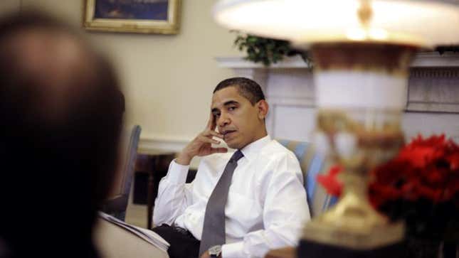 Obama told aides he feels &quot;like a cylon without a Resurrection Ship.&quot;