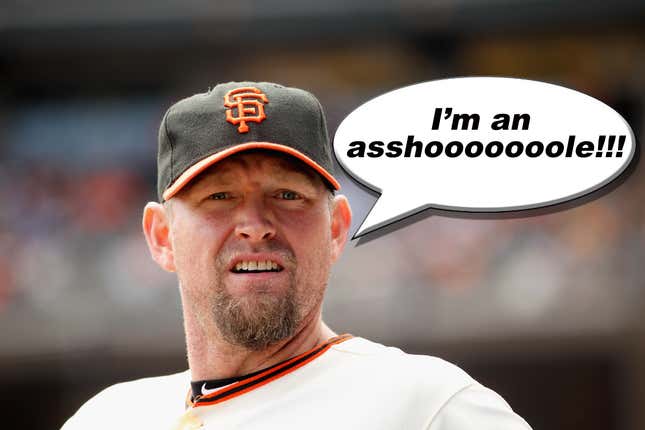 Aubrey Huff just continues to jackass.