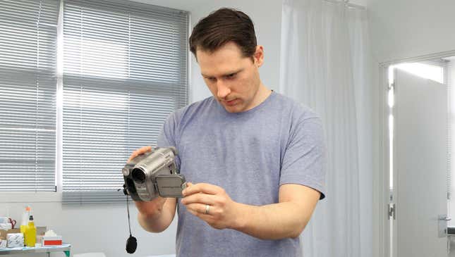 Image for article titled Man Filming Childbirth Picks Up Some B-Roll Of Wife’s Vagina While Waiting For Baby To Crown