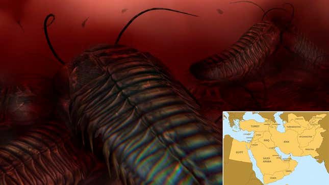 Experts say the current unrest in Syria is the third-bloodiest sequence in the region’s conflict, after the destructive coral wars of the Devonian period and the 270-million-year Trilobite Intifada.
