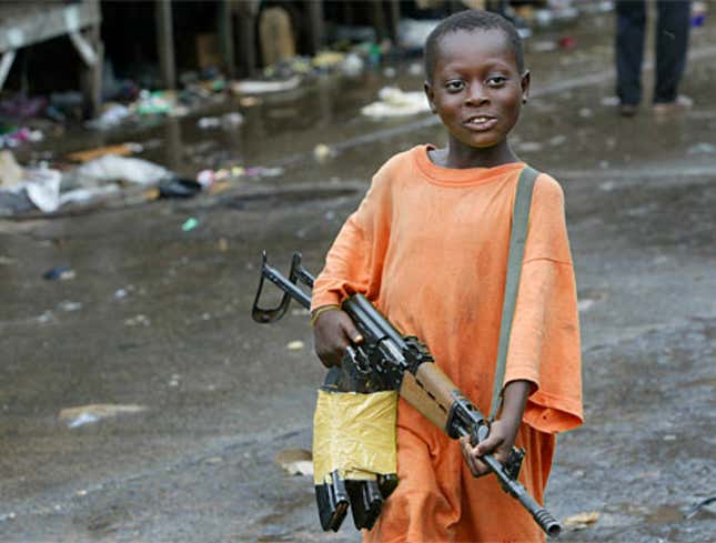 Image for article titled Child Soldier Promoted To Child Private 1st Class