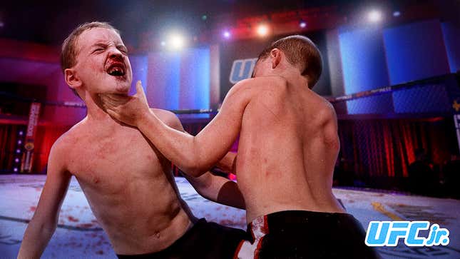 Image for article titled Parents Cheer As 8-Year-Old Son Chokes Out Opponent In UFC Jr. League Match