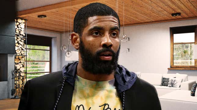 Image for article titled Kyrie Irving Suggests NBA Hold Games Inside Higher Plane Of Reality Beyond Limits Of Mortal Realm