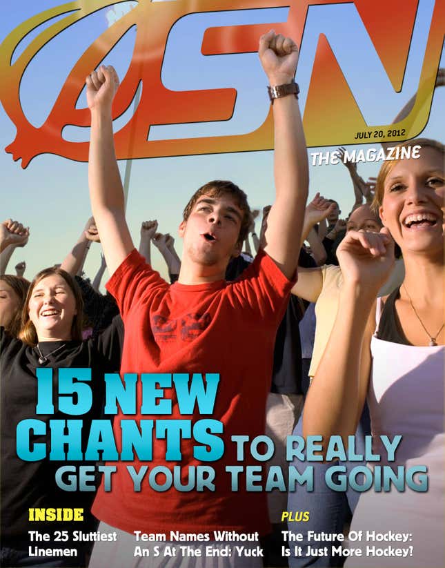 Image for article titled 15 New Chants To Really Get Your Team Going