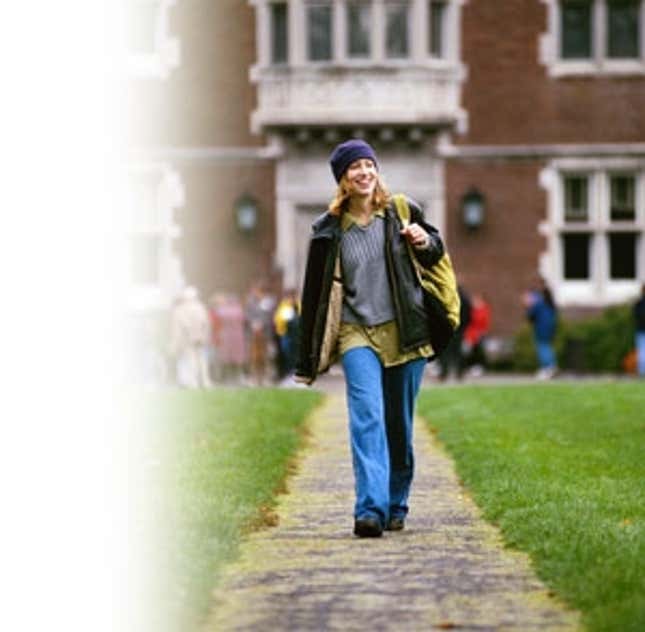 A scene of college life.