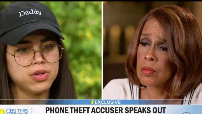 Image for article titled Miya Ponsetto Mouths Off to Gayle King in Interview, Then Resists Cops During Arrest for Her Attack on Black Teen