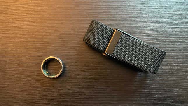Oura ring and Whoop band