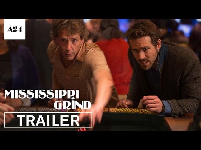 Ryan Reynolds and Ben Mendelsohn roll the dice in the <i>Mississippi Grind </i>trailer