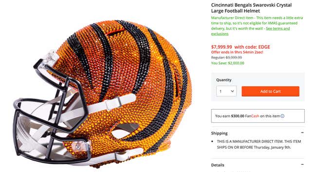 Cleveland Browns Swarovski Crystal Large Football Helmet