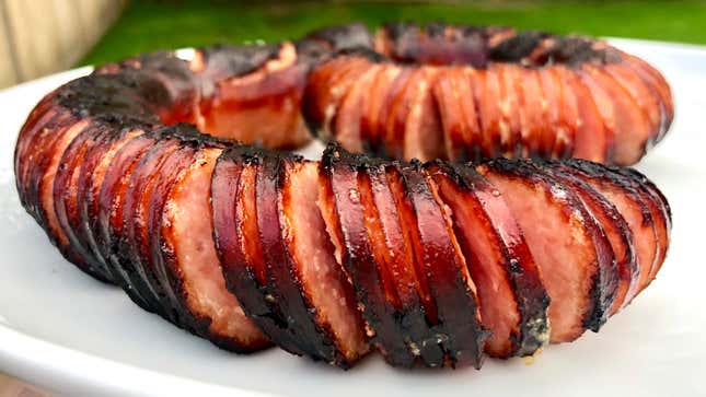 Image for article titled Hasselback Kielbasa makes you proud to be an American