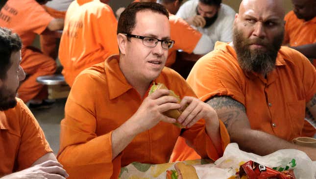 Image for article titled No One In Prison Sure How Jared Fogle Still Eating Subway Every Meal