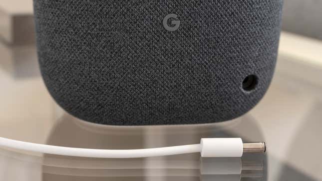 Proprietary power adapters are never a win, but the Google Nest Audio is power-hungry.