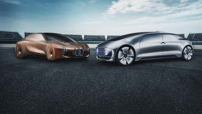 Image for article titled Mercedes and BMW Set Ambitious Goals for Autonomy Team Up