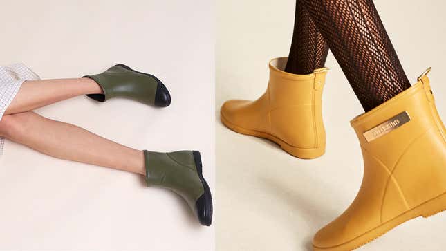 Minimalist Olive Ankle Rain Boot | $80 | Alice + Whittles
Classic Moutarde D’or Ankle Rain Boot | $85 | Alice + Whittles

