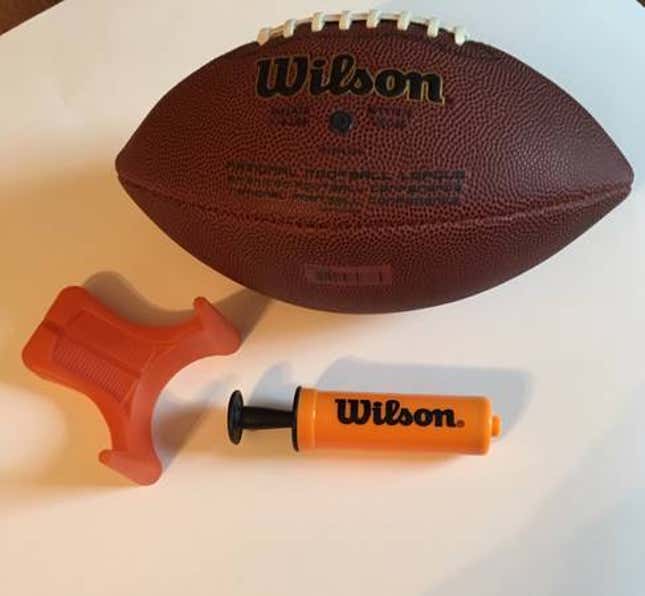 Wilson NFL MVP Junior Football with Pump and Tee 