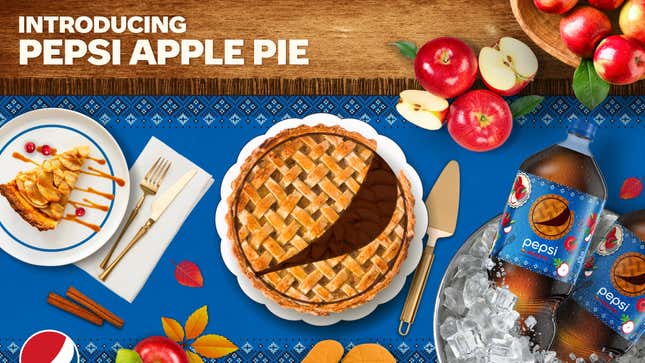 Graphic introducing Pepsi Apple Pie
