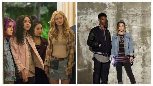Marvel’s Runaways (left) and Cloak and Dagger (right).