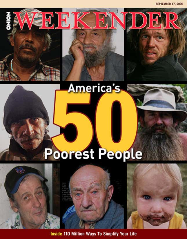 Image for article titled America&#39;s 50 Poorest People