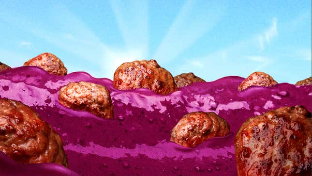 Image for article titled There&#39;s a grape jelly meatball party and everyone&#39;s invited