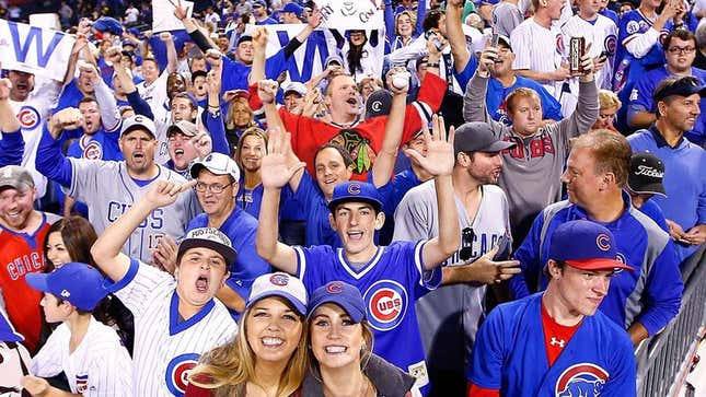 Image for article titled Man Must Think It Enough To Wear Blackhawks Jersey At Cubs Game