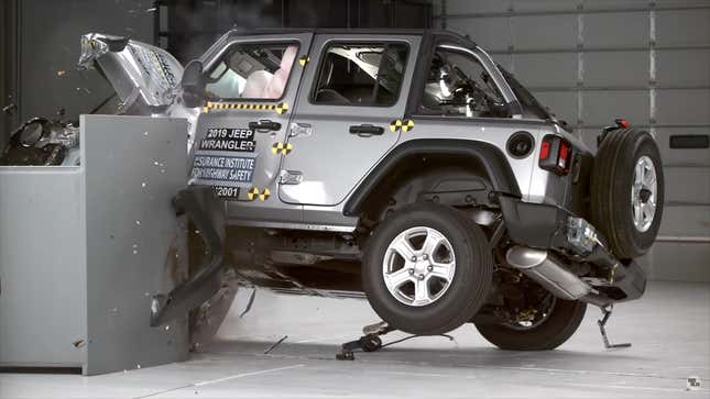 Image for article titled Jeep Claims Wrangler Tip-Over Crash Test Doesn't Reflect Real-World Data As It Works On A Fix