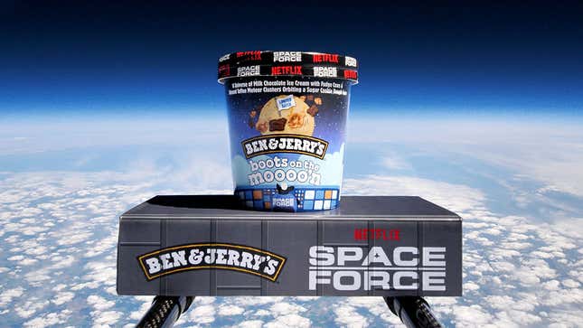 Image for article titled Our anticipation of the new Ben &amp; Jerry’s flavor is stratospheric