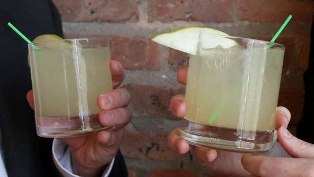 Image for article titled Signature Wedding Cocktail Provides Guests With Another Thing To Quietly Make Fun Of