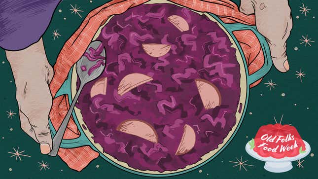 Image for article titled Oma&#39;s red cabbage is the sweet-tangy side dish bratwursts demand