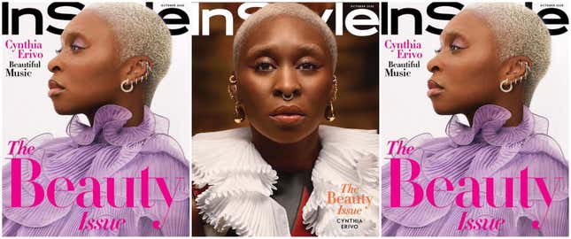 Image for article titled DRK Beauty: Cynthia Erivo Covers InStyle's Beauty Issue—and Crusades for Black Women's Mental Health