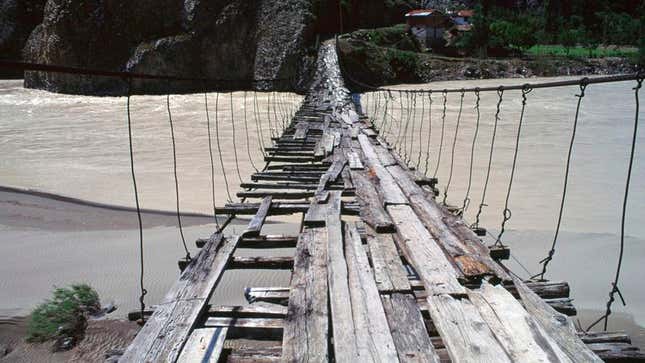 Image for article titled Transportation Secretary Calls For $200 Billion In Funding To Repair Nation’s Rickety Wooden Bridges