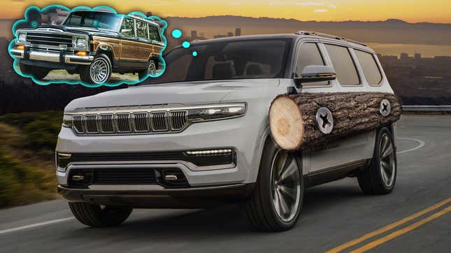 Image for article titled Here&#39;s How The New Jeep Grand Wagoneer Would Look With Wood Trim