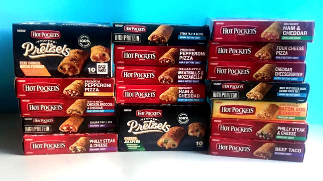 Image for article titled I ate 35 Hot Pockets in 4 days to bring you these authoritative Hot Pocket rankings