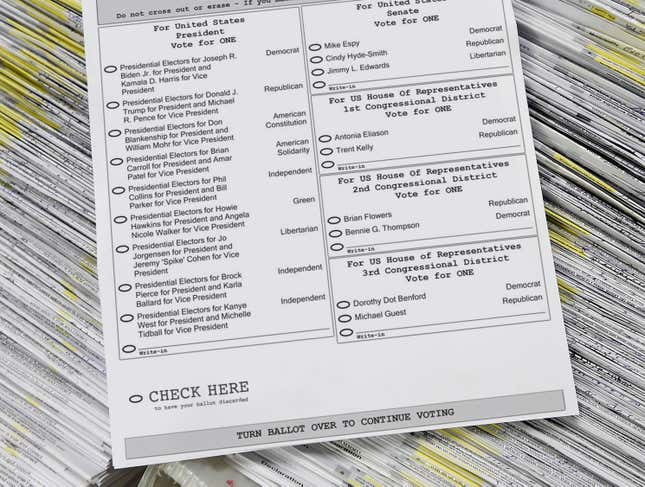 Image for article titled Mail-In Ballot Provides Box To Check That Causes Vote To Be Rejected Immediately