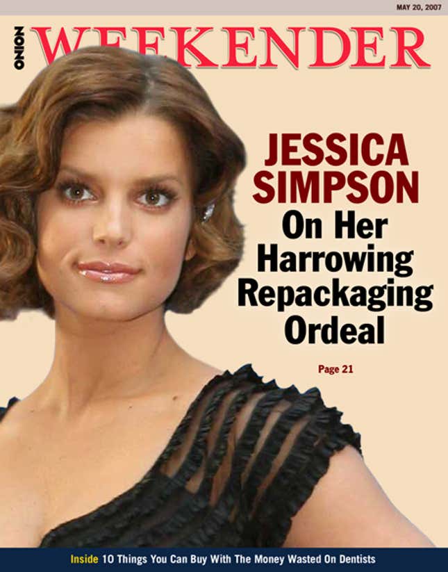 Image for article titled Jessica Simpson On Her Harrowing Repackaging Ordeal