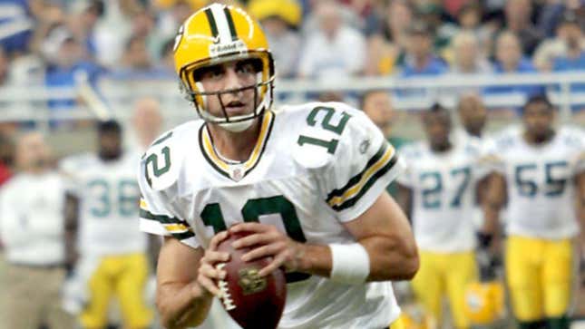 Image for article titled Some Guy Wearing Packers Uniform Throws For 328 Yards
